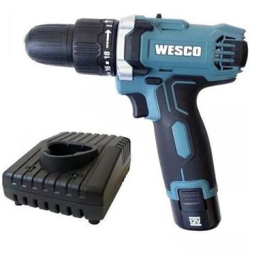 Imagem de Parafusadeira/furadeira 12,0v 3/8 lit 1bat c/impacto wesco ws2547k s/b