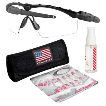 Imagem de OAKLEY Óculos de sol M FRAME 2.0 INDUSTRIAL - Óculos de sol OO9213 Armação preta fosca com lentes transparentes com kit oficial de óculos