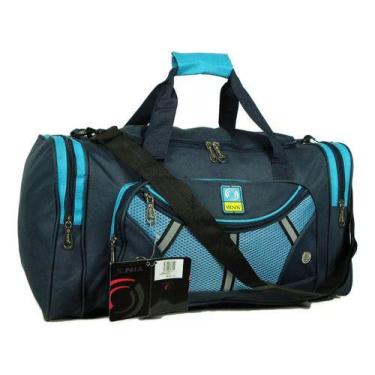 Imagem de Bolsa esportiva academia viagem poliester média 40l azul ref - Yins, P