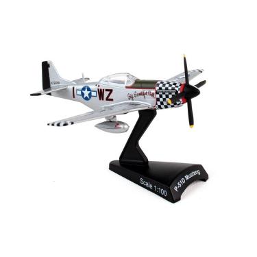 Imagem de Miniatura Avião Caça Mustang Segunda Guerra Mundial 1/100