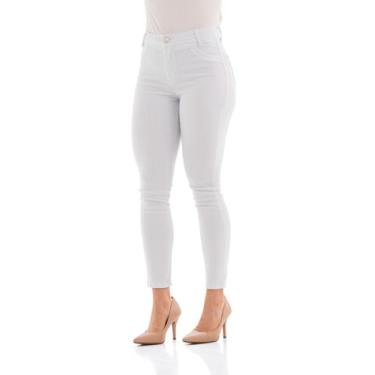Imagem de Calça Collor Feminina Arauto Hot Cropped - ARAUTO JEANS, Branco, 40