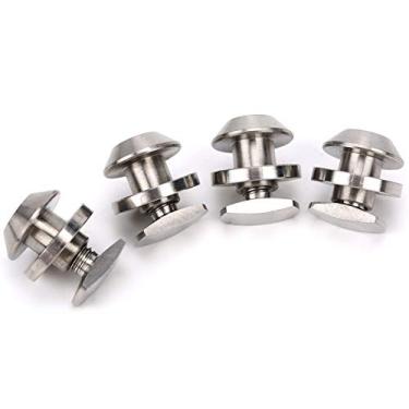 Imagem de Titanium liga Disc Brake Bolt Set Definir de alta resistência à prova de ferrugem leve Fácil instalação para Brompton Acessório modificado de bicicleta Brompton J Tipo 4 peças