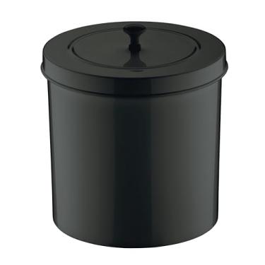 Imagem de Lixeira c/tampa 5 litros preto - Future | Com sistema que esconde o saco de lixo