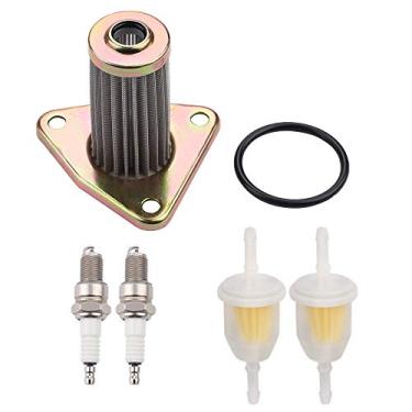 Imagem de Tvent 26591G01 Filtro de óleo de substituição para carrinho de golfe EZGO TXT Medalist 4 ciclos 295cc 350cc 1991-2008 com kit de anel de vedação de filtro de combustível 72084-G01