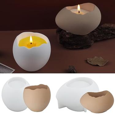 Imagem de LSLEVA Caixas de armazenamento – Vasos de vela e moldes criativos de silicone, moldes de fabricação de garrafas de listras redondas de concreto para castiçais, vasos de flores e ornamentos de