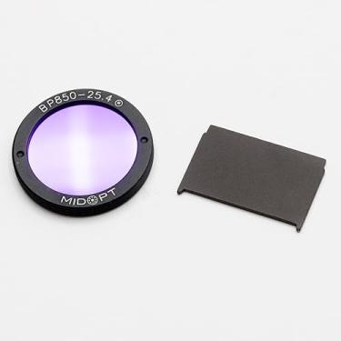 Imagem de MidOpt Filtro passa-banda infravermelho próximo para visão de máquina, série BP, largura de banda ampla, alcance: 820-910nm, BP850-25.4 C-Mount, compatível com câmeras C-Mount