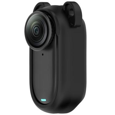 Imagem de MOTONG Capa protetora compatível com Insta360 GO 3S - Capa protetora de silicone portátil compatível com Insta360 GO 3S/3 (preto)