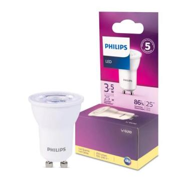 Imagem de Lâmpada Led Dicroica 3,5w Philips Bivolt 2700k GU10 MR11