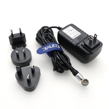 Imagem de Eonvic Fonte de alimentação adaptadora para DJI Image Transmission Highlight Monitor 12V 3A 6 pinos fêmea ângulo direito (ângulo direito 4 + 2 pinos fêmea)