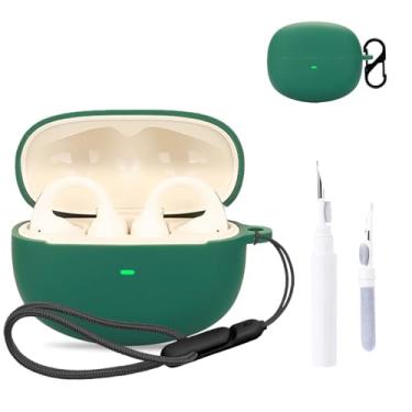 Imagem de Capa protetora para fone de ouvido Baseus Bowie MF1, capa protetora para fone de ouvido NOUKAJU (com mosquetão + cordão + caneta de limpeza) à prova de quedas, à prova de choque, capa protetora para