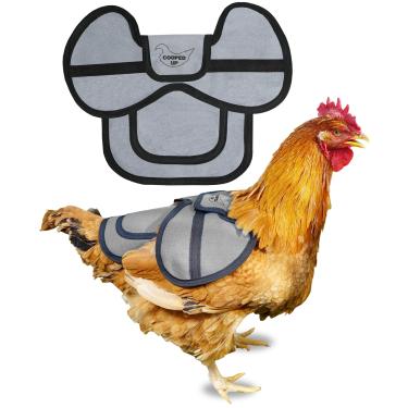 Imagem de Sela de galinha de lona para galinhas com capa de asa maior e alças ajustáveis - Aventais de frango duráveis e respiráveis para galinhas tamanho médio e grande - roupas protetoras elegantes para