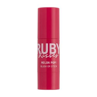 Imagem de Blush em Stick Melon Pop Ruby Kisses Cor Flamingo Pop 5g