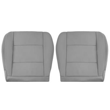 Imagem de NLQR Capa de assento de couro de microfibra cinza pedra cinza para motorista e passageiro compatível com Toyota Land Cruiser 1998 1999 2000 2001 2002 2003 2004 2005 2006 2007