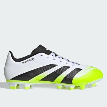 Imagem de Chuteira Campo Adidas Predator Club Unissex, Branco, 42
