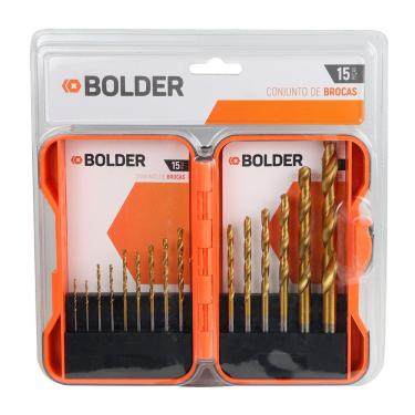Imagem de Jogo de Brocas 15 Peças Ferramentas Bolder Jogo de Brocas 15 Peças Bolder