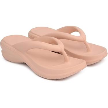 Imagem de Tamanco Ortopédico Chinelo Feminino Nuvem Ideal Para Esporao Fascite Plantar e Dores Nas Pernas (Nude, BR, Adulto, Numérico, 40)