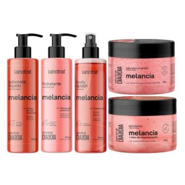 Imagem de Kit Banho Premium Labotrat Melancia Completo 5 Produtos Corpo E Rosto 