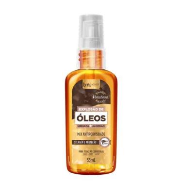 Imagem de Óleo Capilar Explosão de Óleos Linhaça + Algodão 55ml - Beleza Natural