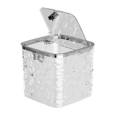 Imagem de AFXGUSD Mini Lata de Lixo de Mesa, Canal de Lixo para Mesa de Quarto, Alto