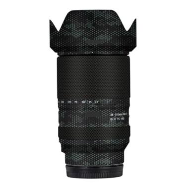 Imagem de Adesivo de lente de câmera antiarranhões para Tamron 28-300mm F4-7.1 adequado para Sony Mount Coat Wrap película protetora película protetora capa de pele 28-300 F4-7.1 (Mamba Green)