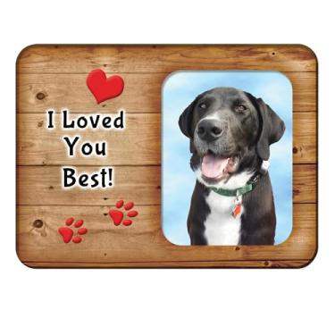 Imagem de Presentes para amantes de cães "Puppies Are So Nice Way to Start Dogs" Distintivas Quadros para quadros de mesa | Edição para amantes de animais, uma moldura especial para mãe de cachorro com design Barnwood, inclui ímã de geladeira bônus