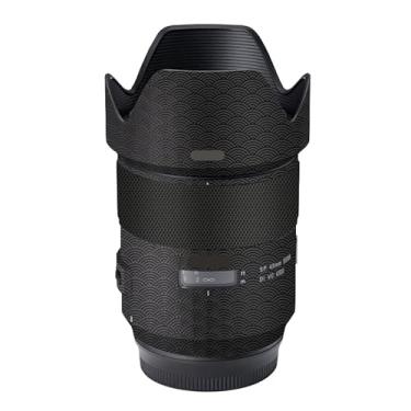 Imagem de Adesivo de lente de câmera antiarranhões para Tamron SP 45 mm F1.8 adequado para Canon EF Mount Coat Wrap película protetora de corpo protetor capa de pele 45 1.8 (nuvens uspiciosas preta)