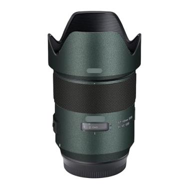 Imagem de Adesivo de lente de câmera antiarranhões para Tamron SP 45 mm F1.8 adequado para Canon EF Mount Coat Wrap película protetora de corpo protetor capa de pele 45 1.8 (verde turquesa)