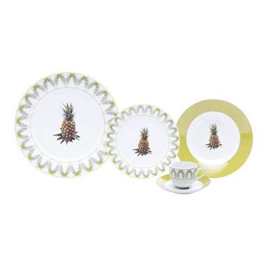 Imagem de APARELHO DE JANTAR 30PC P/CAFÉ DE PORCELANA SUPER WHITE PINEAPPLE MAIL BOX