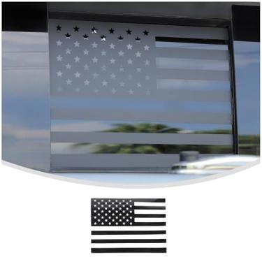 Imagem de Linskip Decalque de vinil para janela deslizante central traseira compatível com Chevy Colorado e GMC Canyon 2014-2022, adesivo pré-cortado de vidro central traseiro para acessórios Colorado