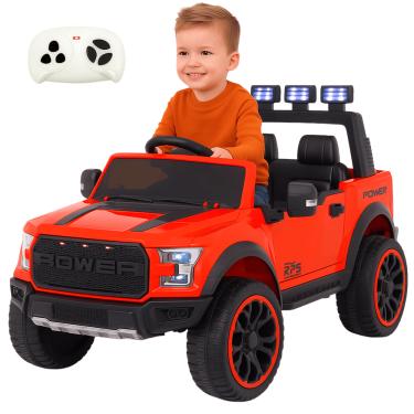 Imagem de Carro Elétrico Infantil Biemme Pick-UP Ram Vermelha 12V Controle