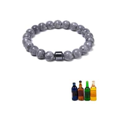 Imagem de Decixde Pulseira Glame antiálcool para homens e mulheres para parar de beber álcool pulseiras de alívio de estresse para homens e mulheres, Medium, Pedra, Sem Pedra Preciosa
