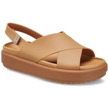 Imagem de Crocs Brooklyn Luxe Cross Strap, Bronzeado, 35