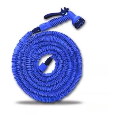 Imagem de Mangueira Magica 30M Flexivel Irrigação E 7 Tipos De jardim(azul)