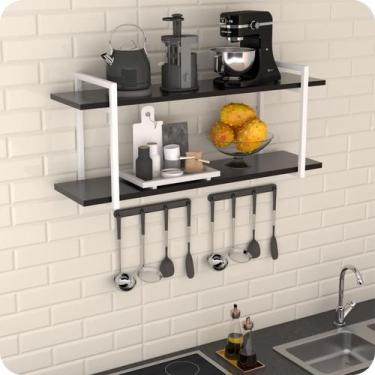 Imagem de Prateleira Estilo Industrial Cozinha de Parede GND BP 60cm - MetalCrom