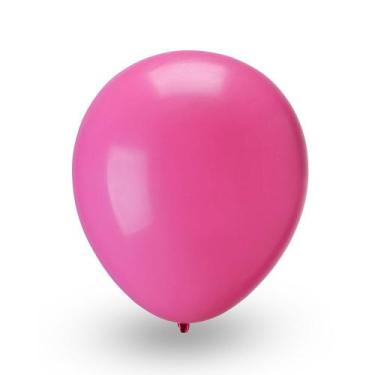 Imagem de Balao Liso 9 Granf Rosa Forte C/50 Pic Pic