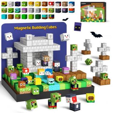 Imagem de Blocos Magnéticos GoBideX MagWonder World Zomblock Kids 3+