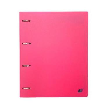 Imagem de Caderno Argolado Fichário Rosa Pink Pastel Com Bloco A4 YES Material E