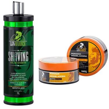 Imagem de 1UN Shaving Gel para Barbear Mentol 1L + 1UN Pasta para Pentear Efeito