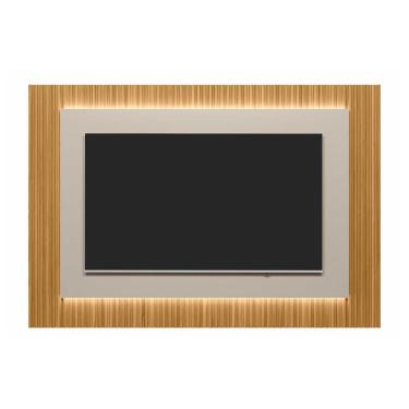 Imagem de Painel Home p/ TV até 70 Pol São Paulo 220x148cm Tauari/Gris Fosco - Linea Brasil