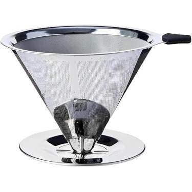 Imagem de Coador Filtro De Café 103 Inox Peneira Aço Reutilizável Sem Uso De Papel