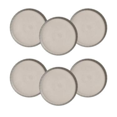 Imagem de Conjunto de Pratos Rasos Porto Brasil Neo Pulse 27cm - 6 Peças