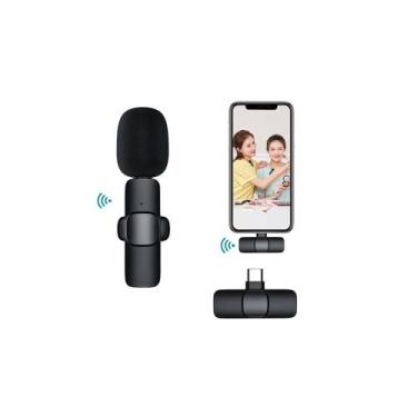 Imagem de Microfone de lapela sem fio de lapela tipo C para celular - Lightbek O