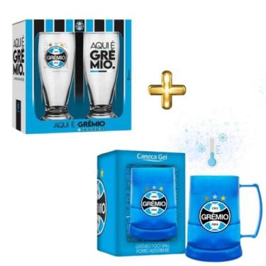 Imagem de Kit 2 Copos Tulipa Munich Cerveja +1 Caneca Gel Térmica - Brasfoot