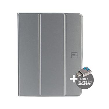 Imagem de TUCANO Link Capa protetora ecológica para iPad Pro de 11 polegadas (2020-2021) feita de garrafas de plástico reciclado, antichoque, compartimento para Apple Pencil com carregamento sem fio