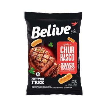 Imagem de Kit 10 Snack Sem Glúten e Lactose Sabor Churrasco 35g Belive