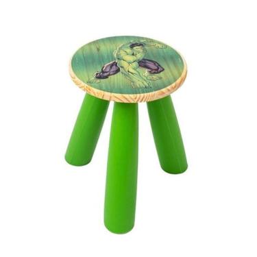 Imagem de Banqueta Infantil Hulk - Design Exclusivo Marvel Para Crianças Com Segurança E Conforto