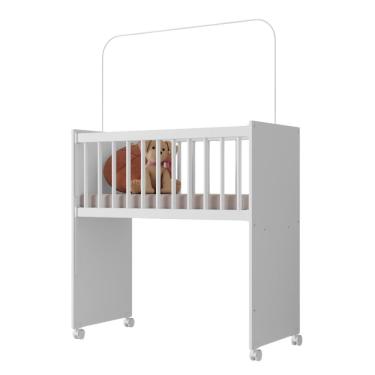 Imagem de Mini Berço Grade Fixa Rodizios Encanto Branco Vdecor Branco