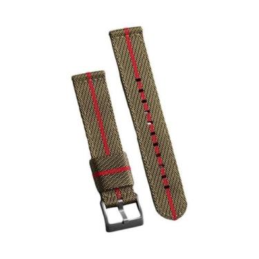 Imagem de Pulseira De Relógio De Nylon Canvas Militar Unissex, Faixa De Substitu