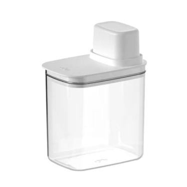 Imagem de Kit 2 Pote Hermetico Ou C/Medidor 1,5L Drop - Branco