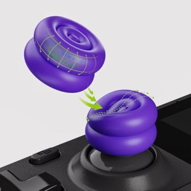 Imagem de PlayVital Thumb Grips for Steam Deck LCD & OLED (4-Pack), Thumb Cushion Caps with Anti-Slip Texture, Height-Boost Joystick Cover for Steam Deck Accessories, Joystick Protection - Purple